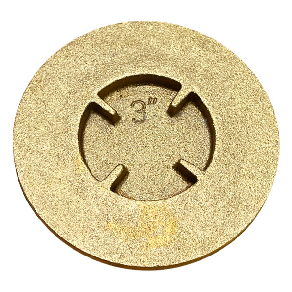 WAL-RICH Wal-Rich 1742005 3 inches Brass Plug With Washer For Fill Box