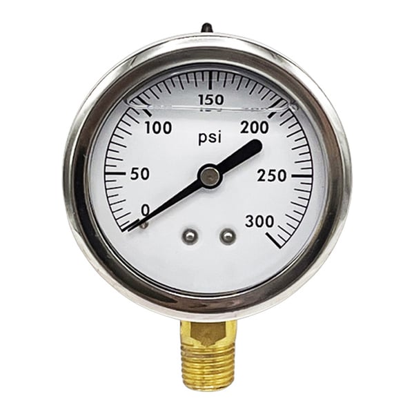 WAL-RICH Wal-Rich 1712608 liquid filled gauge 300 PSI 2 1/2 inch