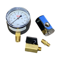 WAL-RICH Wal-Rich 1838112 low pressure diaphragm gas test kit 10 PSI 2 1/2 inch gauge 1/4 inch NPT connection