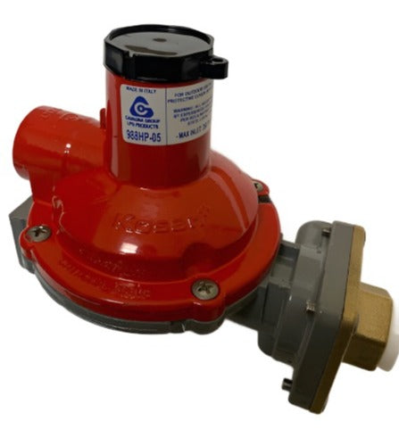 CAVAGNA Cavagna 988HP-05 Regulator First Stage Female POL x 1/2 Inch NPT Inlet/Outlet 10 Pounds per Square Inch 2100K BTU