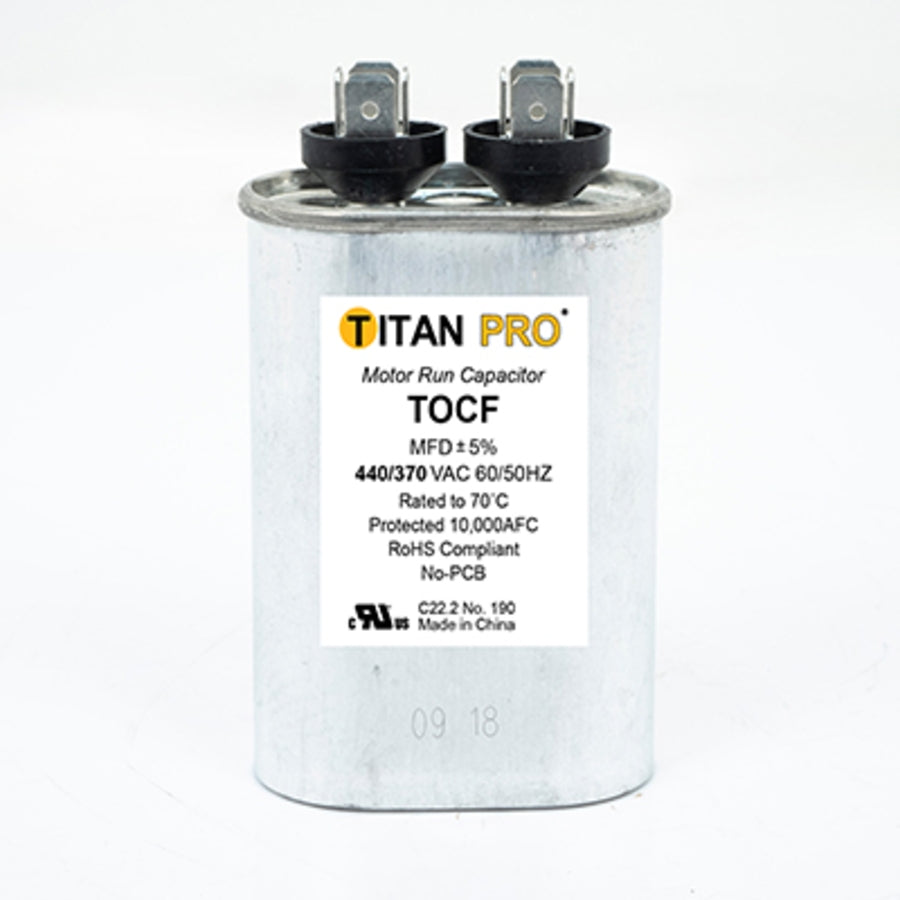 DIVERSITECH Diversitech TOCF12.5 run capacitor 440/370V 12.5 MFD oval single section