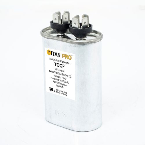 DIVERSITECH Diversitech TOCF12.5 run capacitor 440/370V 12.5 MFD oval single section