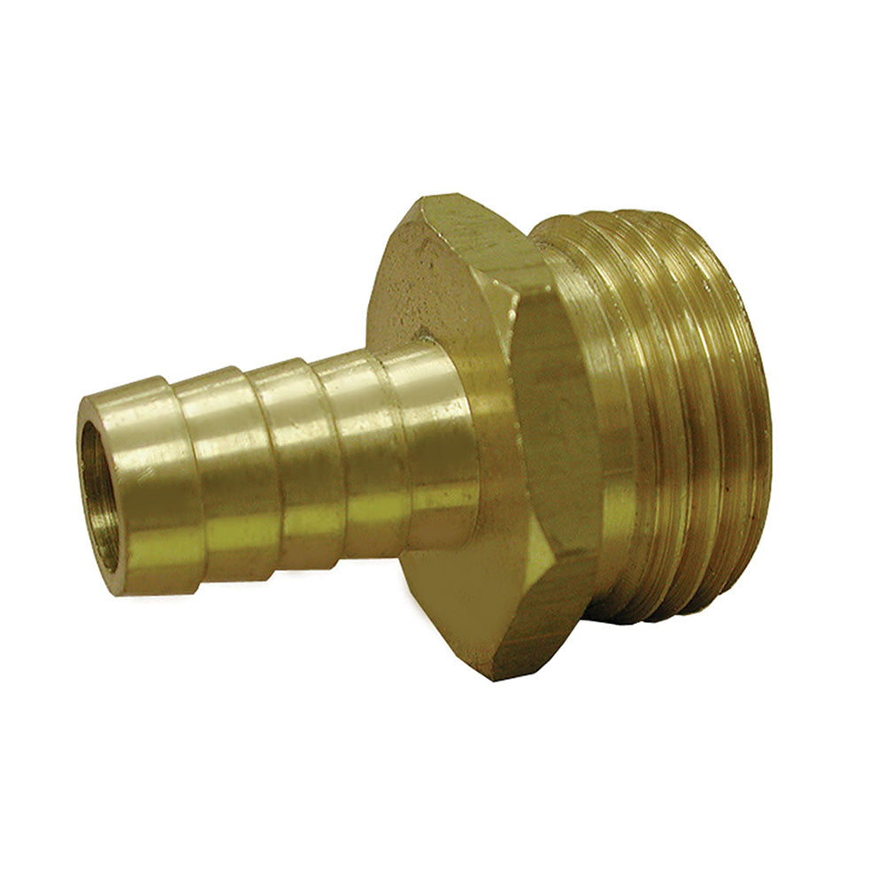 JONES STEPHENS Jones Stephens G20043 brass garden hose adapter 3/4 in hose barb x MHT
