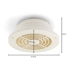 DUNDAS JAFINE Dundas Jafine SEVZW soffit 8-1/5 in. dia. exhaust vent