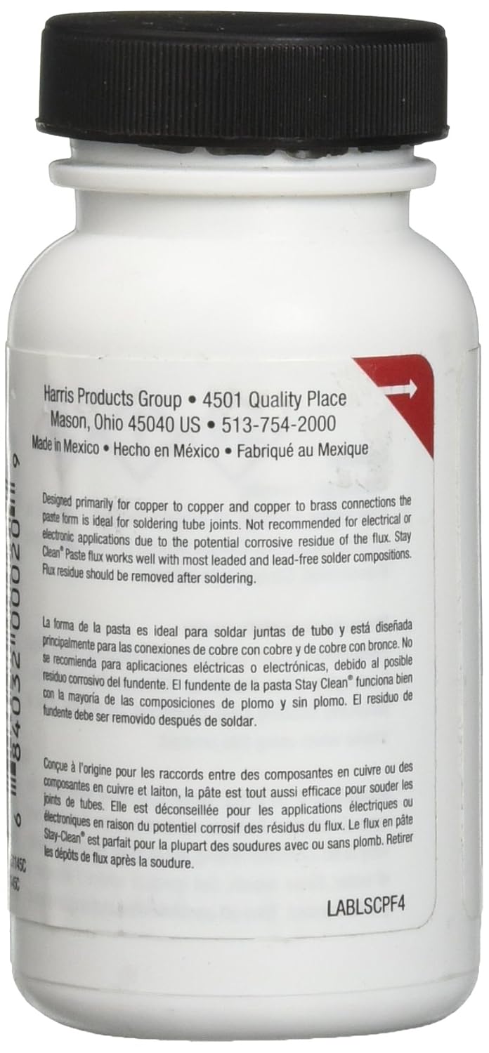 HARRIS Harris SCPF4 Stay Clean Paste Soldering Flux 4 oz 40027