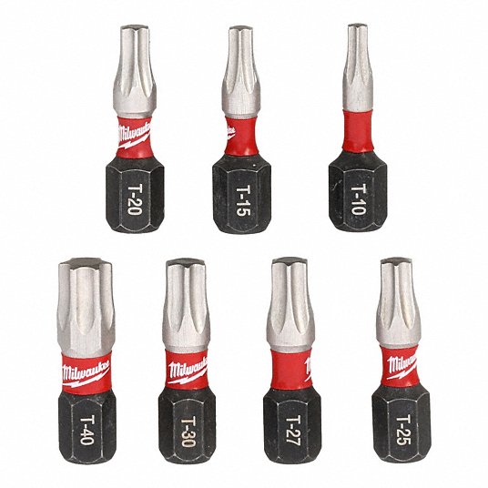 MILWAUKEE Milwaukee 48-32-4615 7 pc torx insert bit kit 1.0 inches