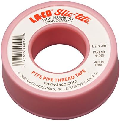 LA-CO La-Co 44095 Slic-Tite PTFE Pipe Thread Tape 1/2 inch x 260 inch