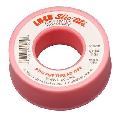 LA-CO La-Co 44095 Slic-Tite PTFE Pipe Thread Tape 1/2 inch x 260 inch