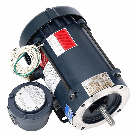 LEESON Leeson 116190.00 ac motor 1/2 hp 1725 rpm 208-230/460v 56c frame epfc rigid base three phase