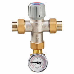 RESIDEO Resideo AM101-USTG-1LF/U 3/4 in Union Sweat w/Temp Gauge Mixing Valve LF - STD