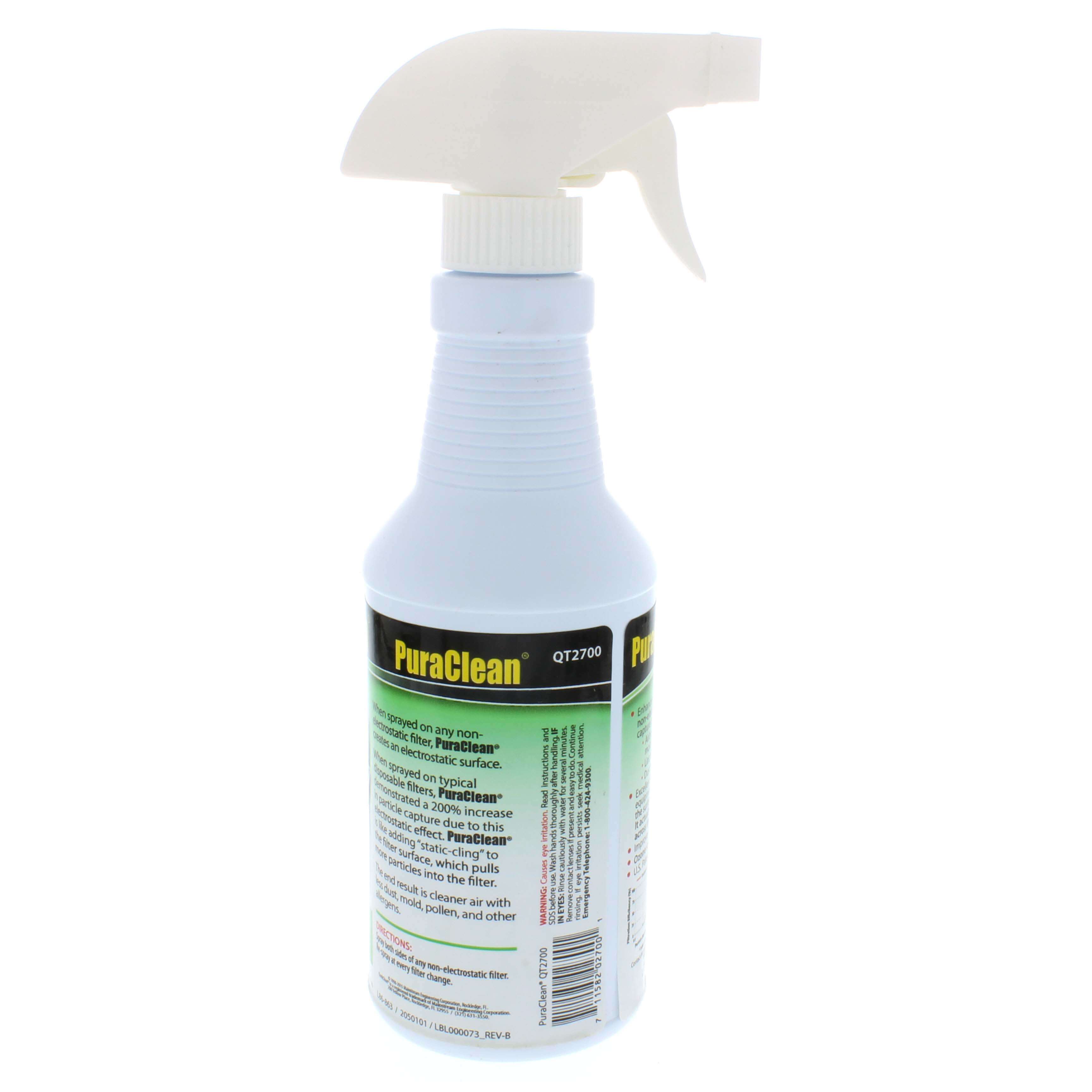 QWIK PRODUCTS Qwik Products QT2700 Puraclean Filter Spray 16 Oz. Bottle