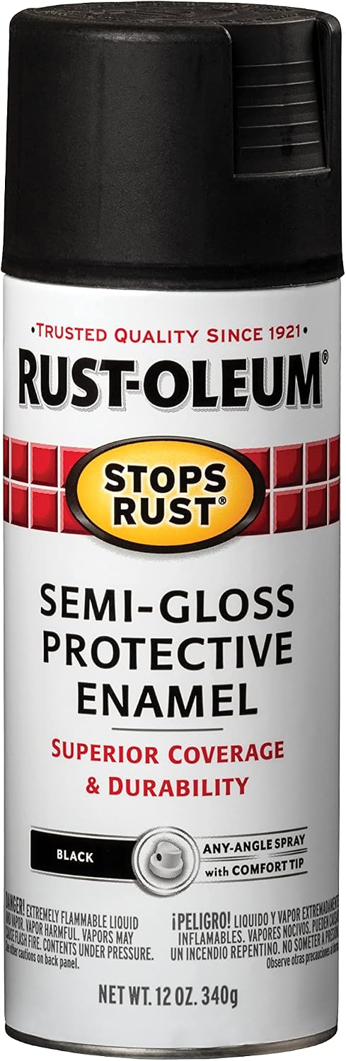 RUST-OLEUM Rust-Oleum 7798830 Stops Rust Semi-Gloss Anti-Rust Spray Paint 12 Oz