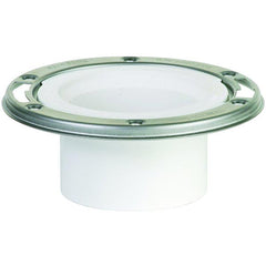 SIOUX CHIEF Sioux Chief 887-PM PushTite™ open closet flange stainless steel swivel ring 3 inches hub/inside 4 inches flush to floor