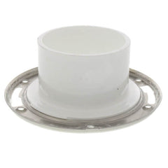 SIOUX CHIEF Sioux Chief 887-PM PushTite™ open closet flange stainless steel swivel ring 3 inches hub/inside 4 inches flush to floor