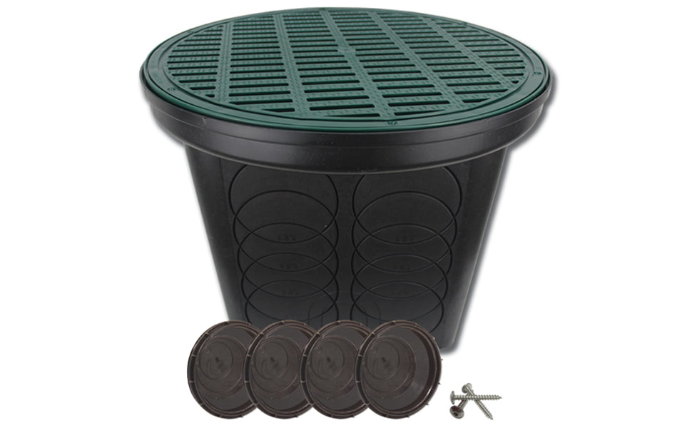 POLYLOK Polylok 3017-207G 20 inches Round Catch Basin with Grate 7 Hole