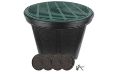 POLYLOK Polylok 3017-207G 20 inches Round Catch Basin with Grate 7 Hole