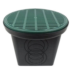 POLYLOK Polylok 3017-207G 20 inches Round Catch Basin with Grate 7 Hole