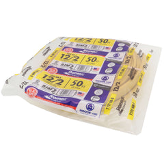 SOUTHWIRE Southwire 28828222 Romex brand Simpull solid indoor 12/2 W/G NMB cable 50ft coil