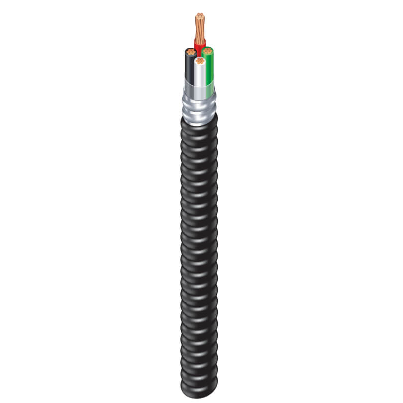 SOUTHWIRE Southwire 59351202 14/4 Stranded Bare Copper EZ-IN Shielded Mini Split Cable 600V 250 ft
