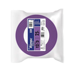 SOUTHWIRE Southwire 63947821 Romex Brand SIMpull Copper Type NM-B Cable 600 Volt 12-3 CU NM-B 25 Ft
