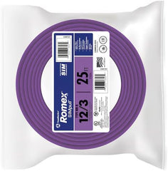 SOUTHWIRE Southwire 63947821 Romex Brand SIMpull Copper Type NM-B Cable 600 Volt 12-3 CU NM-B 25 Ft