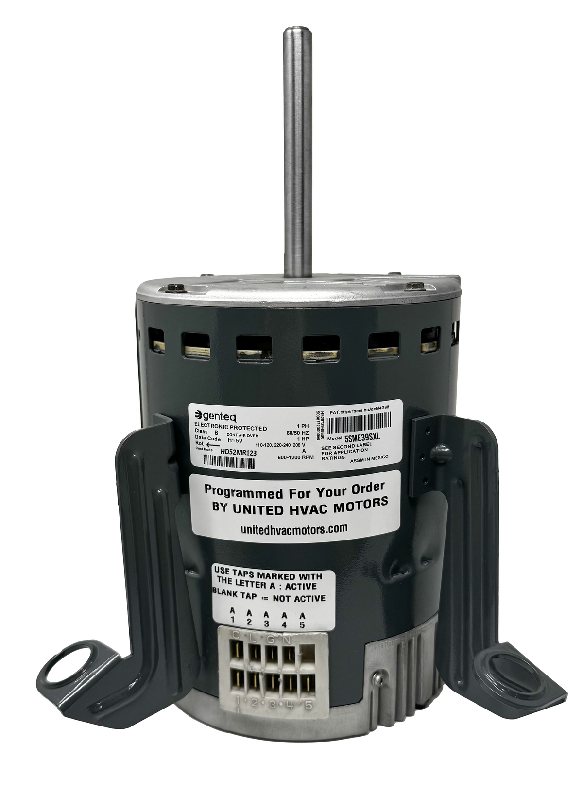GENTEQ Carrier hd52mr123 motor, blower ecm x13 1 hp