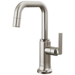 BRIZO Brizo 61307LF-C-SS-L Kintsu beverage faucet with square spout 1.5 GPM 5 inch spout reach 9-7/16 inch height