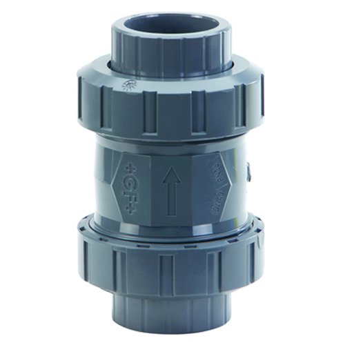 GEORG FISCHER Georg Fischer 161562105 1-1/4 inches PVC 562 Socket/Thread True Union Cone Check Valve w/Spring & EPDM Seals