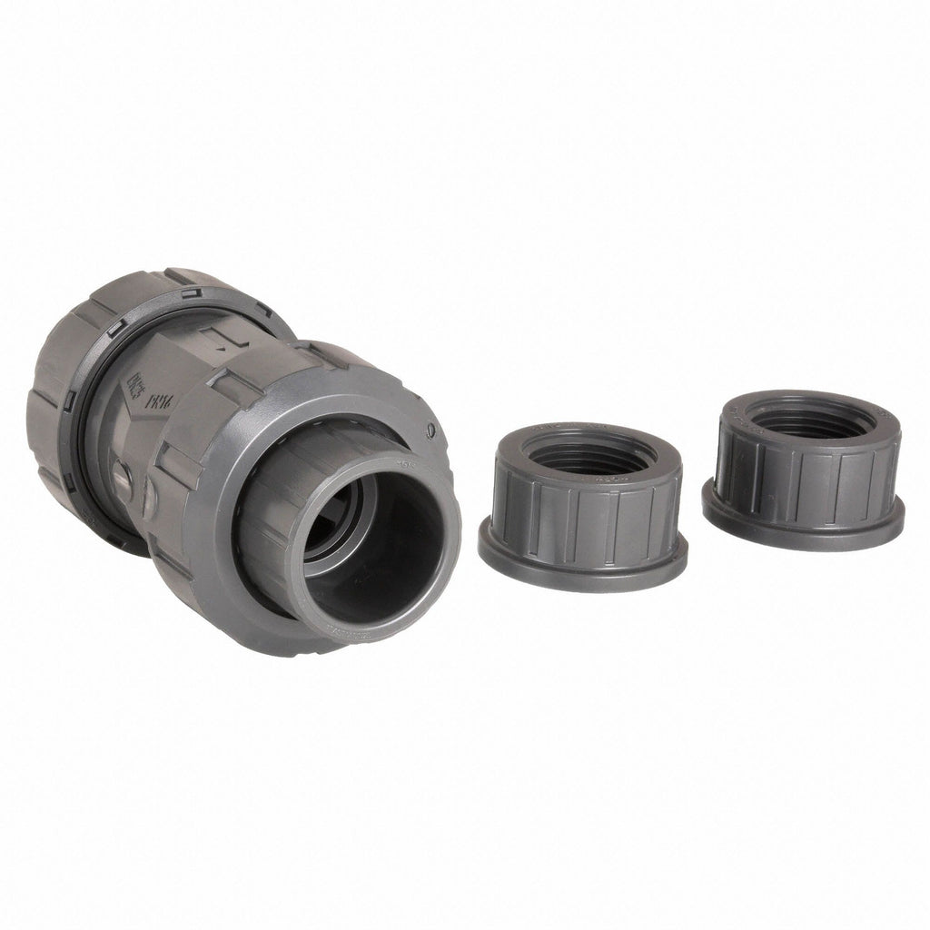 GEORG FISCHER Georg Fischer 161562106 threaded socket PVC/EPDM spring check valve 1-1/2 inches