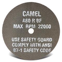CGW ABRASIVES Cgw Abrasives 35690 Cutoff Wheel 2 inchesx1/16 inchesx3/8 inches T1 A60-R-BF