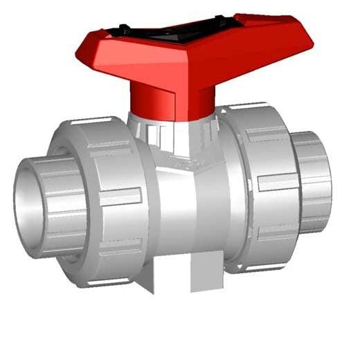 GEORG FISCHER Georg Fischer 163546343 ball valve 546 CPVC true union EPDM 3/4 inch socket/threaded NPT