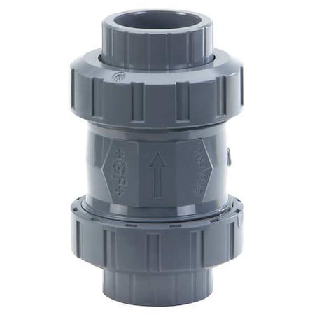 GEORG FISCHER Georg Fischer 161562107 2 inches Threaded Socket PVC/EPDM Check Valve