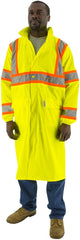 MAJESTIC Majestic 75-7303/X1 High Visibility Waterproof Rain Coat with DOT Striping, ANSI 3 X-Large