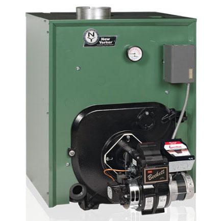 NEW YORKER BOILER New Yorker Boiler CL3-105-WET-TL CL3 Series 3-Section Efficient Oil-Fired Boiler 140000 Btu/hr