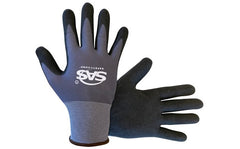 SAS SAFETY Sas Safety 640-7012 single dip sandy nitrile coated palm gloves medium