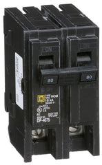 SQUARE D Square D HOM280 Circuit Breaker 80A 2P 10kA 120/240Vac