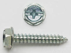 PECO FASTENER Peco Fastener PC8112HWH #8 (1/4 hex) x 1-1/2 hex washer head slot tapping screw 500 pack