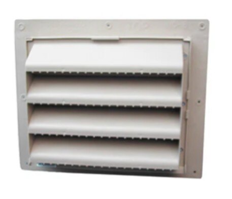 RENEWAIRE Renewaire 102399 Louvered Wall Cap 8 inches