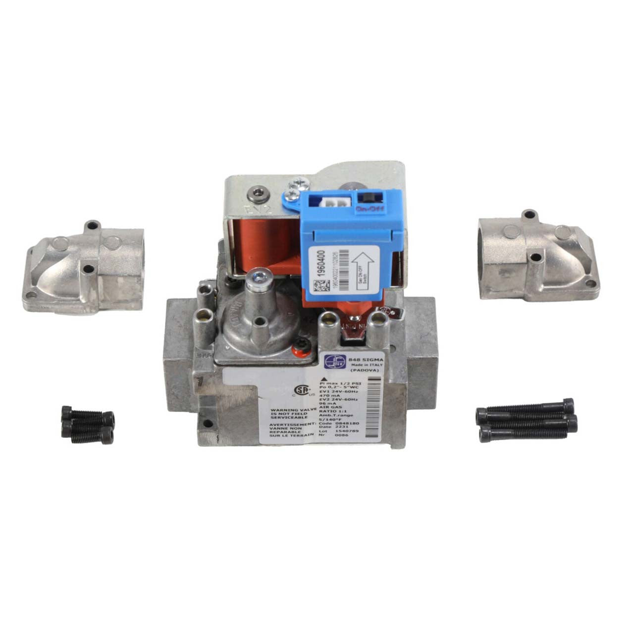LOCHINVAR Lochinvar L100268030 Flange, Gas Valve Assembly and Screw