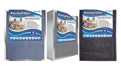 NU-CALGON Nu-Calgon 494019 Permanent Electrostatic Air Filter 16 inches x 25 inches x 1 inches 1 inches Metal Frame MERV 8 Anti-Microbial