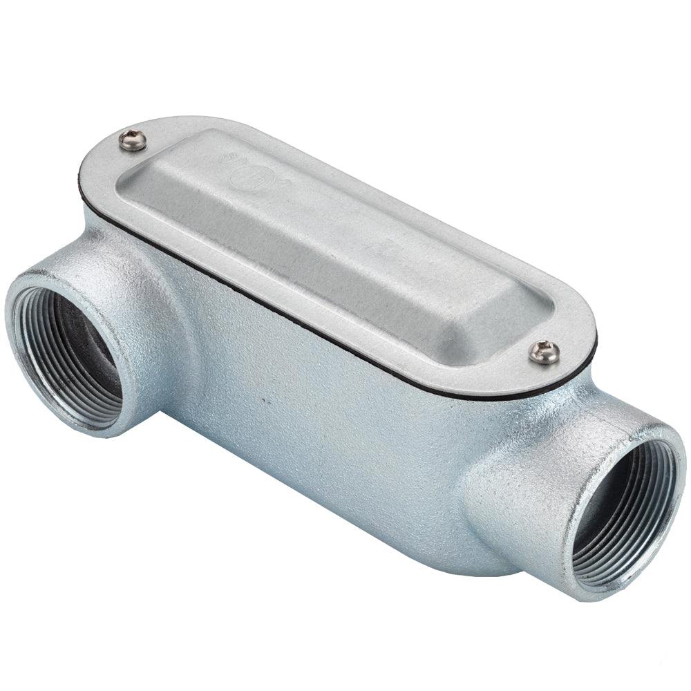 BRIDGEPORT FITTINGS Bridgeport LR-63CG LR-Type Rigid Conduit Body 1 inches w/Cover & Gasket