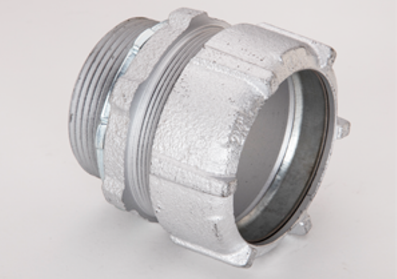 BRIDGEPORT FITTINGS Bridgeport Fittings 3006 2-1/2 inch Rigid/IMC Conduit Compression Connector Malleable Iron