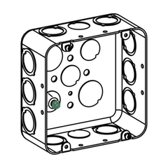 ORBIT INDUSTRIES Orbit Industries D5SDB-CKO 4-11/16 inches square x 2-1/8 inches deep switch box with concentric KOs