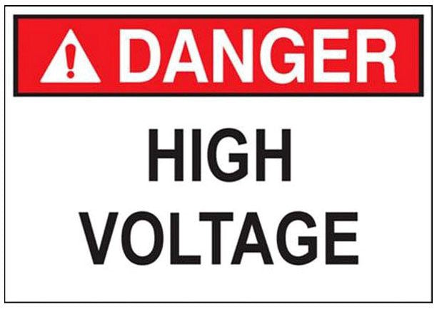 MORRIS PRODUCTS Morris Products 21422 Sign 36 inch OSHA NEC Regulations 7 inch x 10 inch