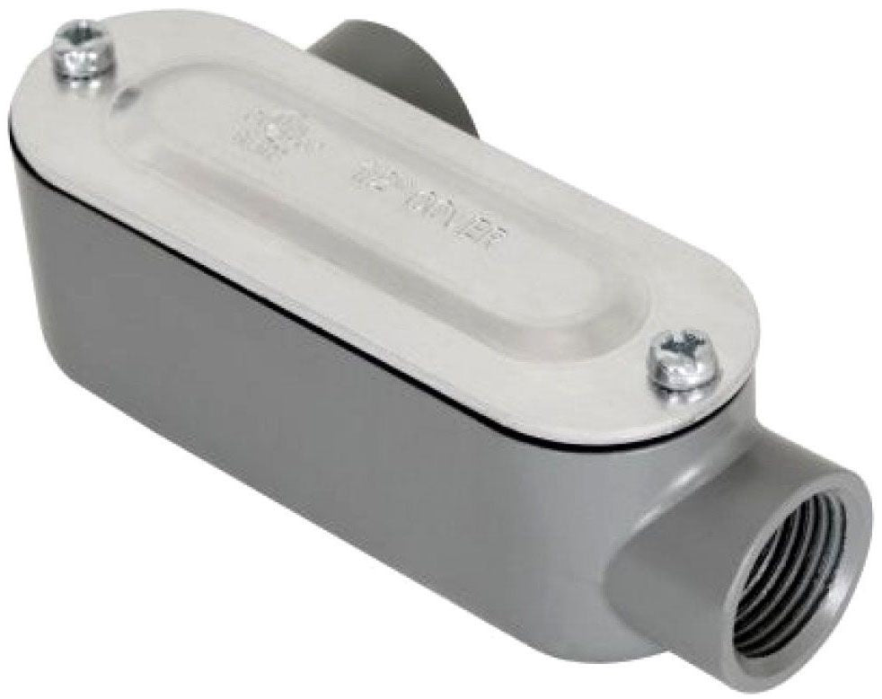 ORBIT INDUSTRIES Orbit Industries LL-150AS Type LL Aluminum Threaded Conduit Body 1-1/2 inches Stamped Aluminum Cover & Gasket