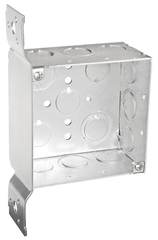 SOUTHWIRE Southwire 52171-FS 4 Sq Box Wld 2-1/8 Dp 1/2-3/4 Ko F Bkt