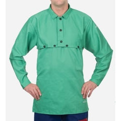 WELDAS Weldas 33-6220 Fr Cape Bib 9 Oz Green Cotton Sateen 20 in