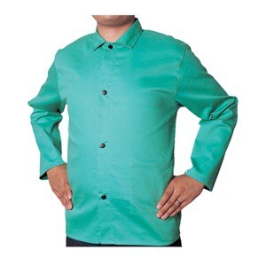 WELDAS Weldas 33-6630S Fr Cotton Welding Jacket Green Small