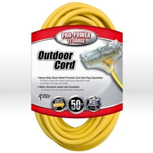 SOUTHWIRE Southwire 04188 Tri-source Extension Cord 12/3 Sjtw 50 Ft