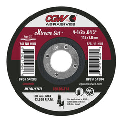 CGW Cgw 54283 Ceramic Cut-off Grinding Wheel T27 25/box